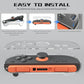Crystal PC Joy-Con case set with clear shell and orange buttons for installation