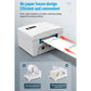 Thermal label printer with front paper slot and paper feed path for single waybill