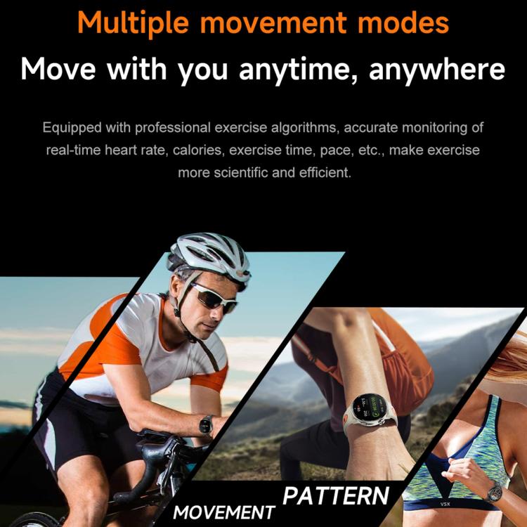 Smartwatch worn during cycling, running and other activity modes