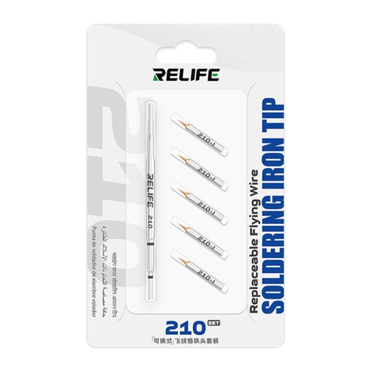 Relife 210 replaceable soldering tips blister pack with fine conical copper points