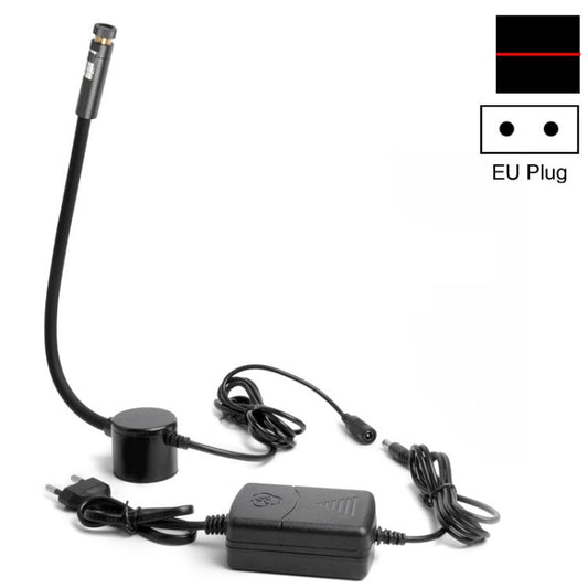 Magnetic hose work light with EU plug, red line laser beam.