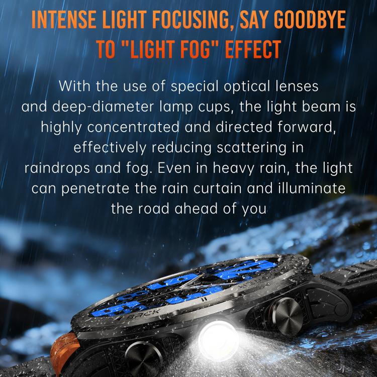 KT91 smartwatch side view with bright built-in flashlight