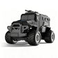 Gray remote-control amphibious armored vehicle toy with four large tread tires