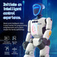 JJR/C R40 bionic joint smart robot, white body, blue glowing face, raised arms