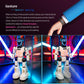 JJR/C R40 bionic robot, white body with glowing blue face, arms extended forward