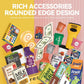 Assorted pretend food and drink accessories for kids supermarket cash register play
