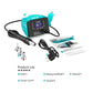 Hot air rework station kit with host unit, resting stand, three nozzles, and manual