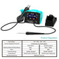 RF4 RF-H7 2 in 1 Digital Display Thermostatic Hot Air Gun Soldering Iron Station, RF-H7