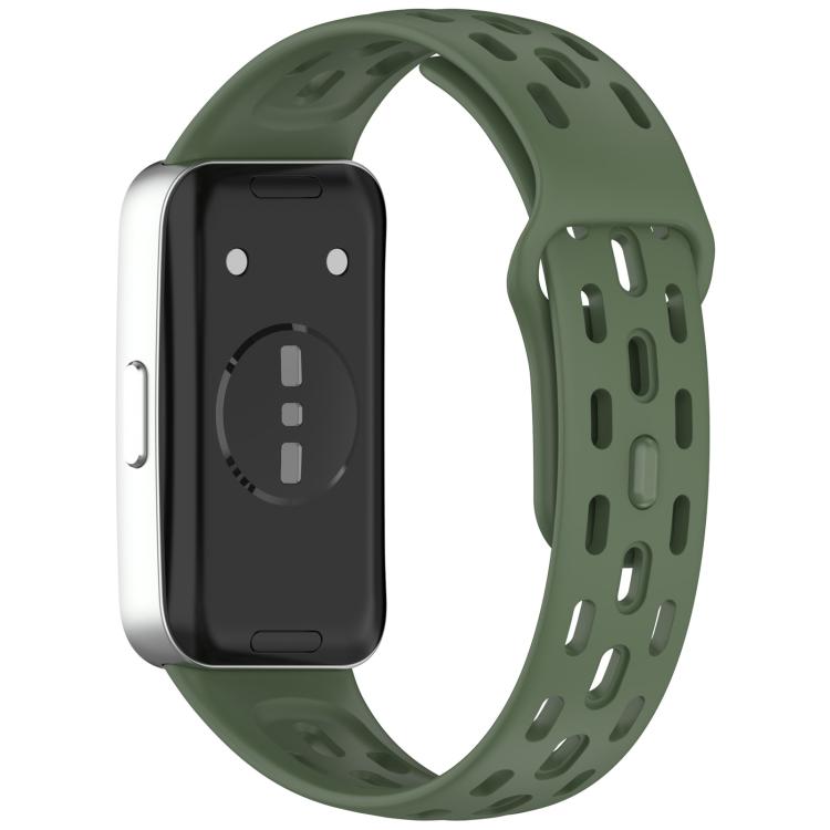 Honeycomb Hole Breathable TPU Watch Band, For Huawei Band 10 / 9 / 8