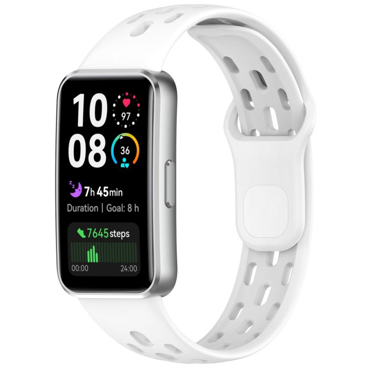 Honeycomb Hole Breathable TPU Watch Band, For Huawei Band 10 / 9 / 8