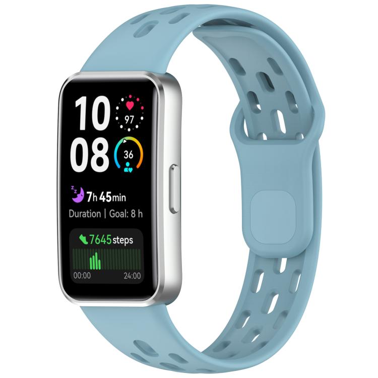 Honeycomb Hole Breathable TPU Watch Band, For Huawei Band 10 / 9 / 8
