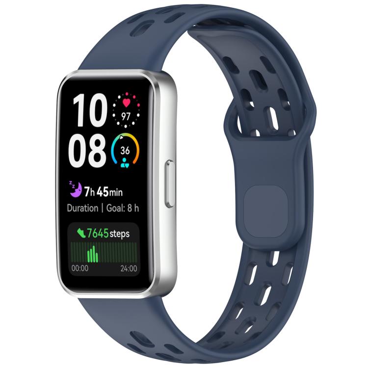 Honeycomb Hole Breathable TPU Watch Band, For Huawei Band 10 / 9 / 8