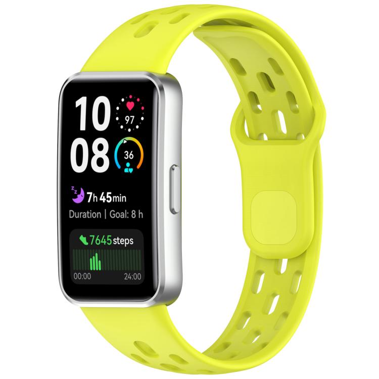 Honeycomb Hole Breathable TPU Watch Band, For Huawei Band 10 / 9 / 8