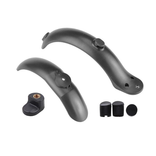 Electric Scooter Front and Rear Mudguards with Hooks and White Screw Plugs, For Xiaomi Mijia M365