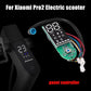 Electric scooter display instrument board with LCD readout and multicolor wiring
