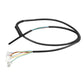 Front wheel motor connection cable with two black leads and multicolor wire connector ends