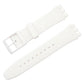 xDfind Convex Mouth Solid Color Silicone Watch Band, For Swatch 17mm
