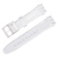 xDfind Convex Mouth Solid Color Silicone Watch Band, For Swatch 17mm