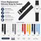 xDfind Convex Mouth Solid Color Silicone Watch Band, For Swatch 17mm