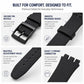 xDfind Convex Mouth Solid Color Silicone Watch Band, For Swatch 17mm