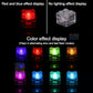 LED building-block color-effect display with alternating slow and fast flashes