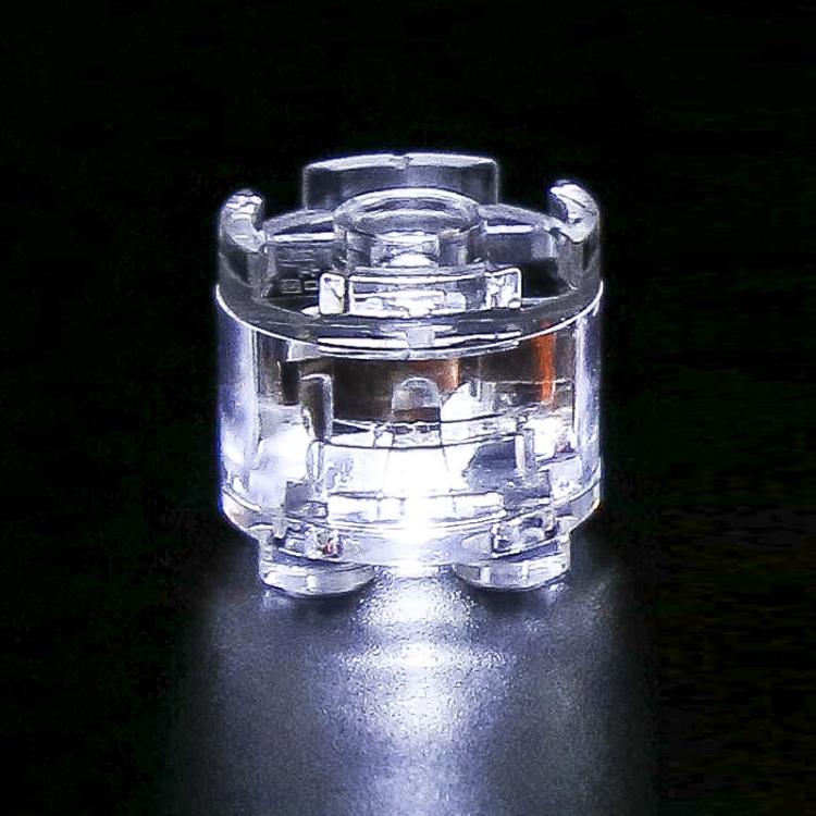 2x2 round LED building block light with white continuous glow