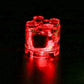 2x2 round LED building block light with red continuous glow