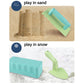Children’s beach mold shovels with sand and snow play icons