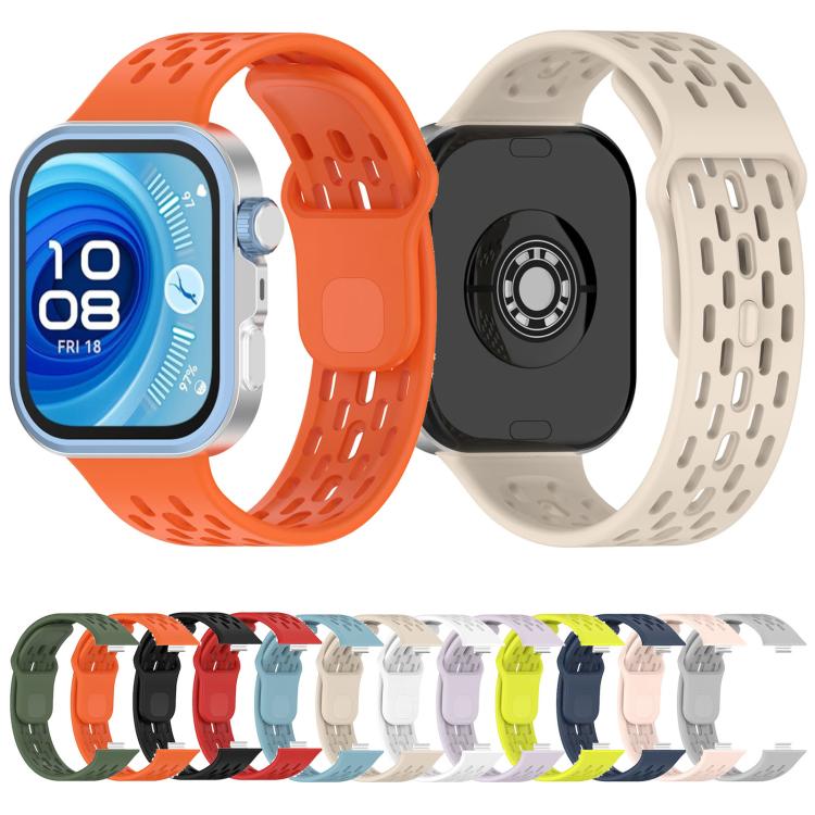 Honeycomb Hole Breathable TPU Watch Band, For Huawei Watch Fit5 / Fit5 Pro / Fit4