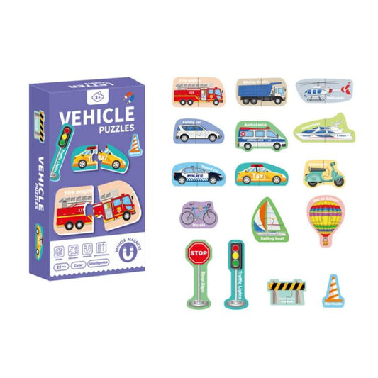 Kids Early Education Magnetic Refrigerator Puzzle Educational Toy, 26pcs Letter, Animals, Cars, Numbers, 26pcs Lowercase