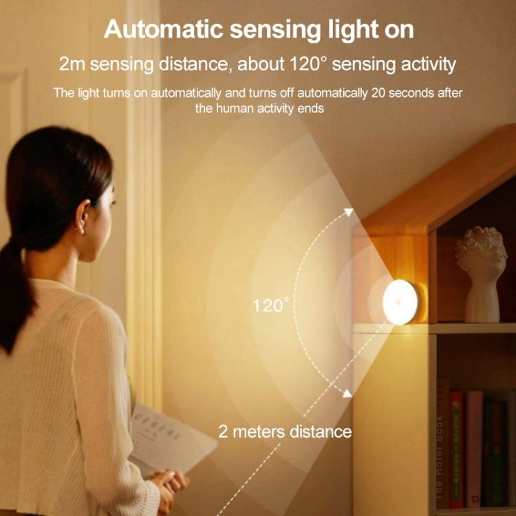 Button Switch Sensorless LED Night Light Bedside Lamp, Sensorless