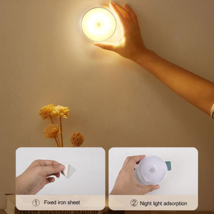Button Switch Sensorless LED Night Light Bedside Lamp, Sensorless