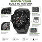 SANDA 9094 Multifunctional Sports 5ATM Waterproof Luminous Electronic Watch
