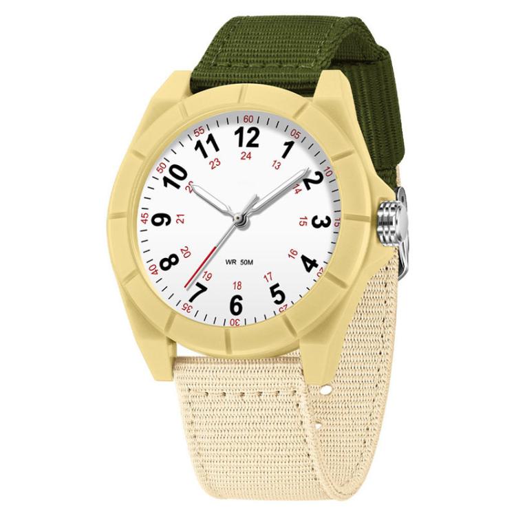 SANDA 6232 Simple 5ATM Waterproof Luminous Watch with Nylon Strap