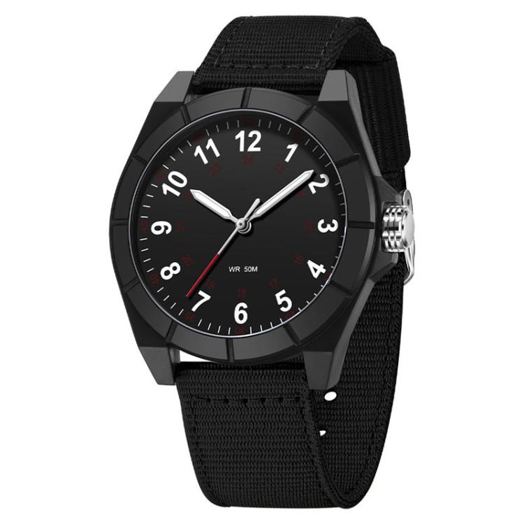 SANDA 6232 Simple 5ATM Waterproof Luminous Watch with Nylon Strap
