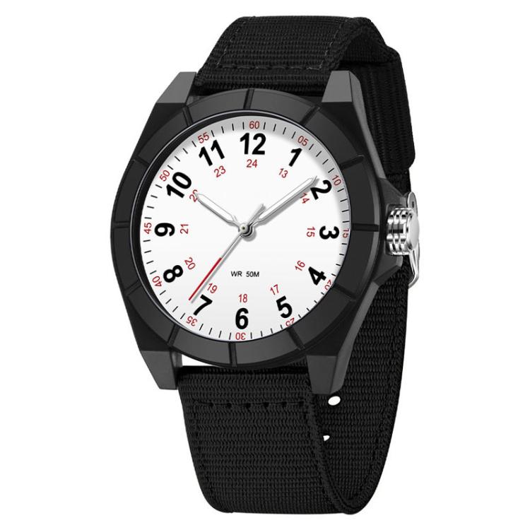 SANDA 6232 Simple 5ATM Waterproof Luminous Watch with Nylon Strap