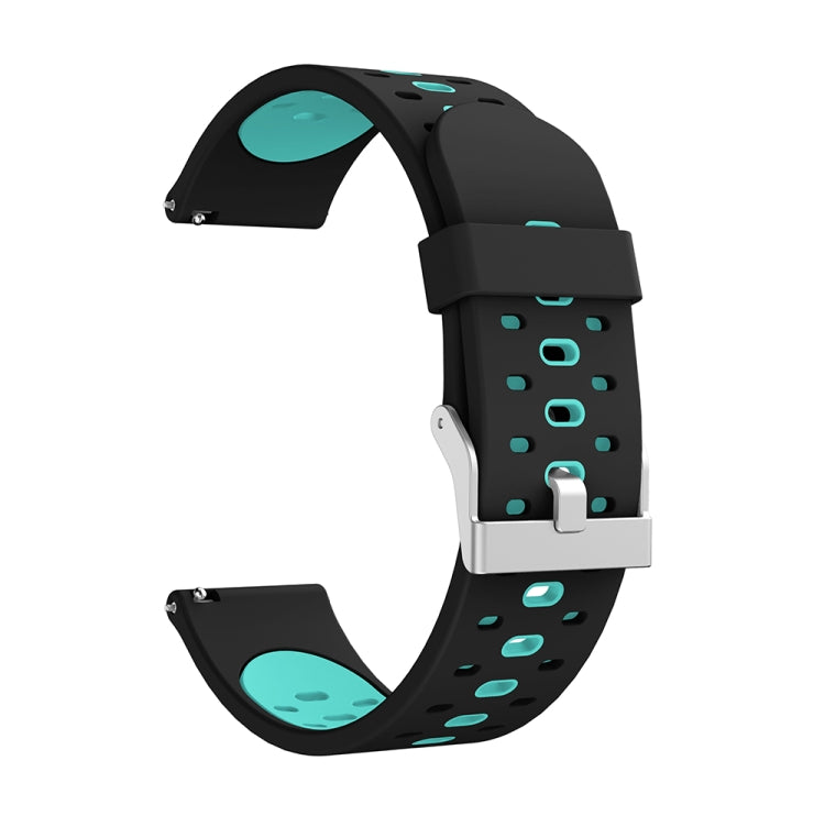 For Samsung Galaxy Watch 3 41mm Three Row Holes Silicone Replacement Strap Watchband, For Samsung Galaxy Watch 3 41mm