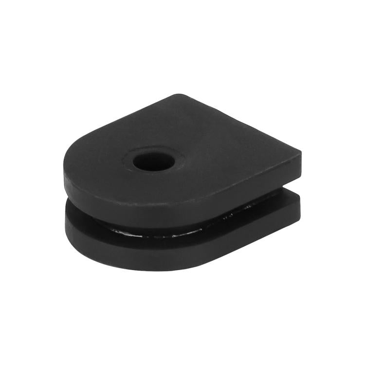 Black silicone waterproof taillight wire plug with mounting hole