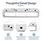 Main brush cover replacement for robot vacuum, segmented frame with protective contact pads
