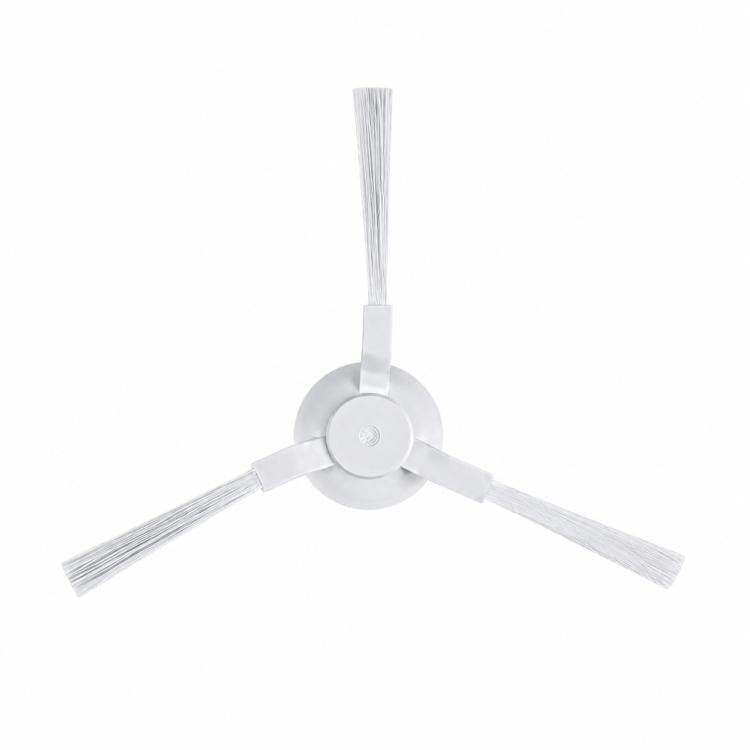 Triangle side brush for robot vacuum, three-bristle white plastic wing brush