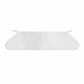 Robot vacuum deflector plate, translucent shield panel