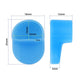 Blue silicone rear fender hook sleeve size diagram
