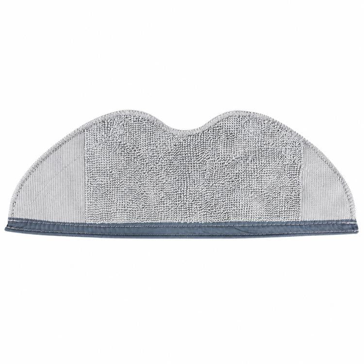Replacement mop pad with gray textured microfiber and dark edging