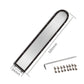 Stainless steel base plate with waterproof ring, shown with 500 mm length and screws