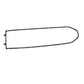 Waterproof metal base plate ring, black elongated frame with evenly spaced mounting holes