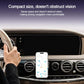 Compact black magnetic car vent phone holder attached near dashboard air outlets
