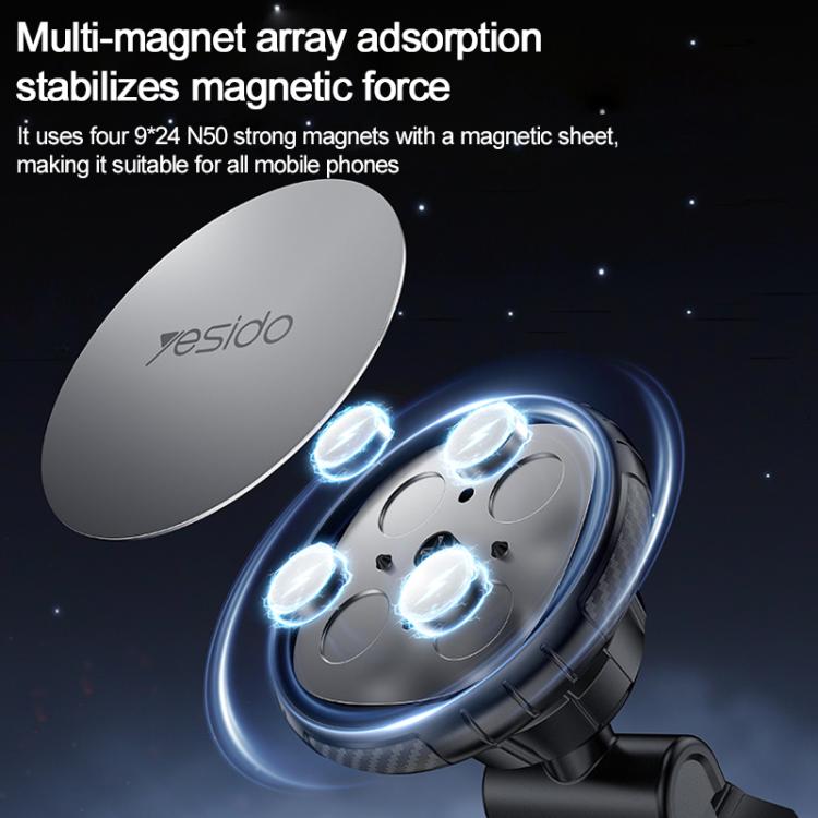 Yesido C276 Car Suction Cup Magnetic Phone Holder, C276