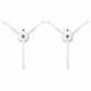 Replacement side brush set with two white triangular brushes and slender cleaning fins