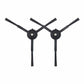 Replacement side brush set with two black triangular brushes and slender cleaning fins