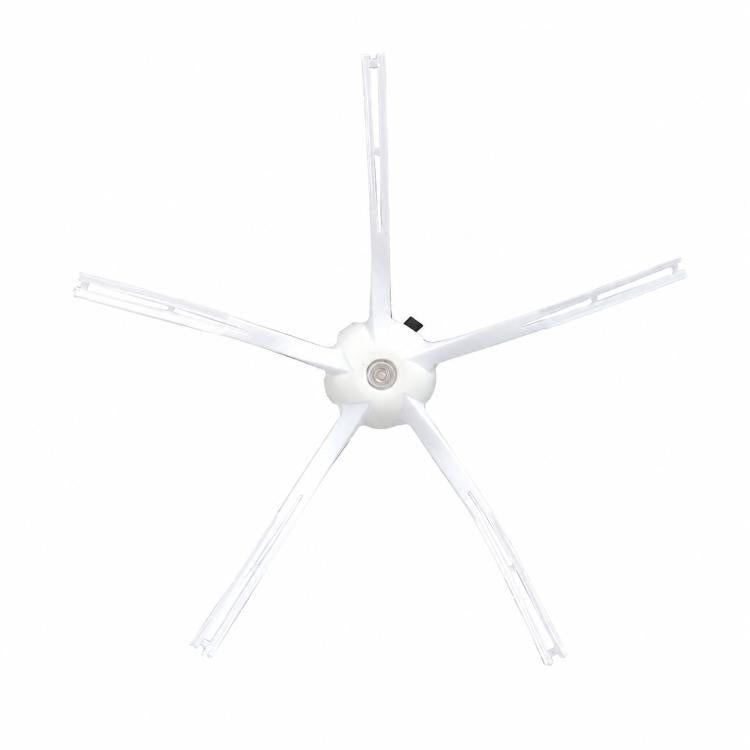 White detachable 3-arm side brush for robot vacuum replacement accessories